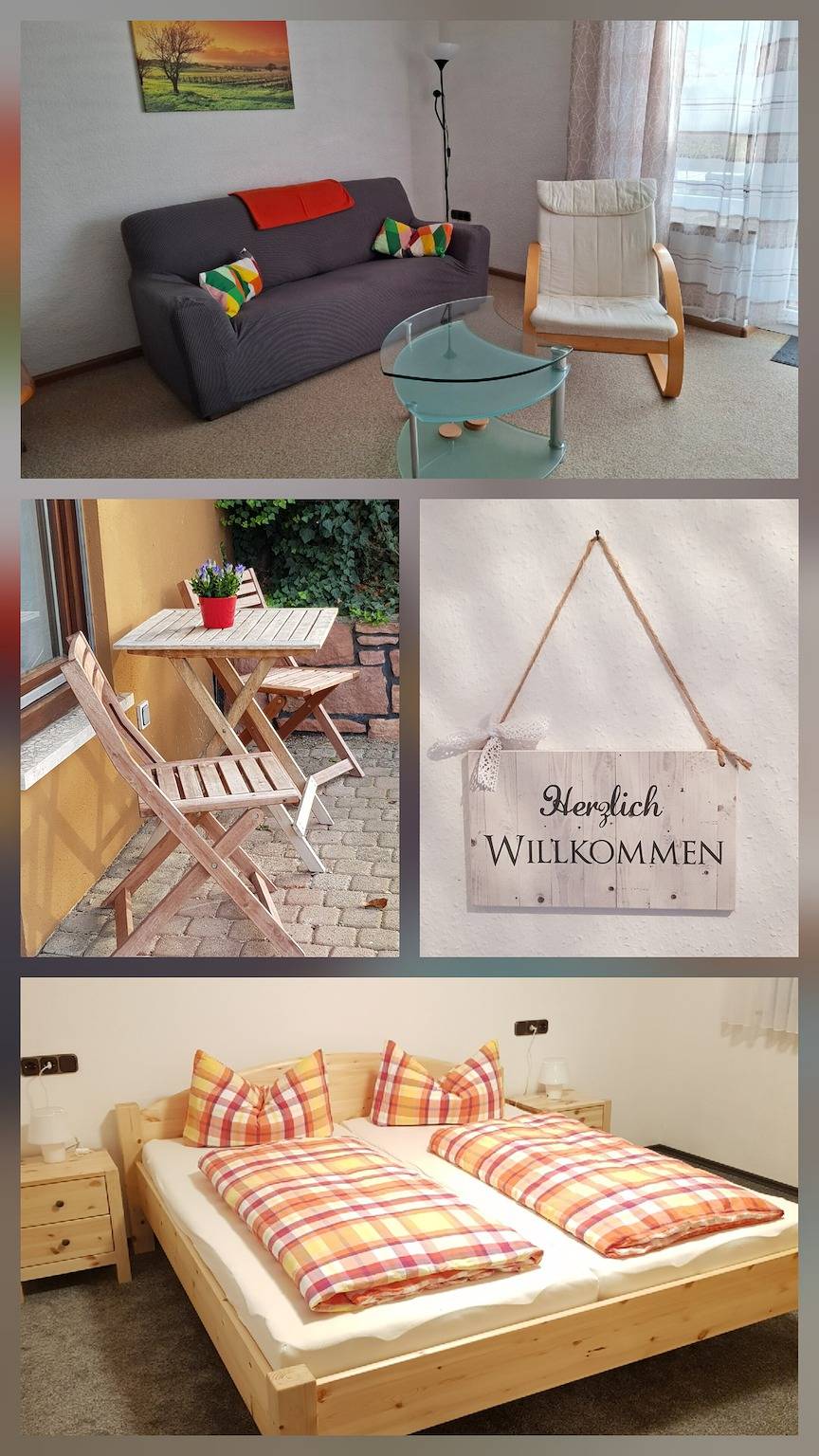 Ganze Wohnung, Ferienwohnung 'Fewo Schwarz' mit Bergblick, privater Terrasse und Wlan in Europa-Park, Ettenheim