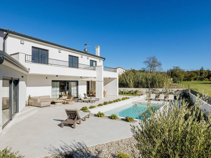 Ferienhaus für 6 Personen, mit Ausblick und Garten sowie Terrasse