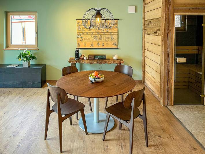 Ferienwohnung für 2 Personen, mit Terrasse und Sauna, mit Haustier