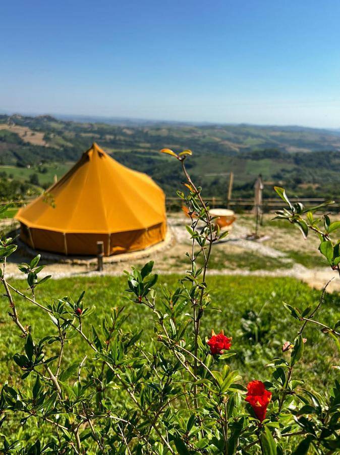 Camping per 2 persone, con panorama e giardino, con animali domestici nelle Marche