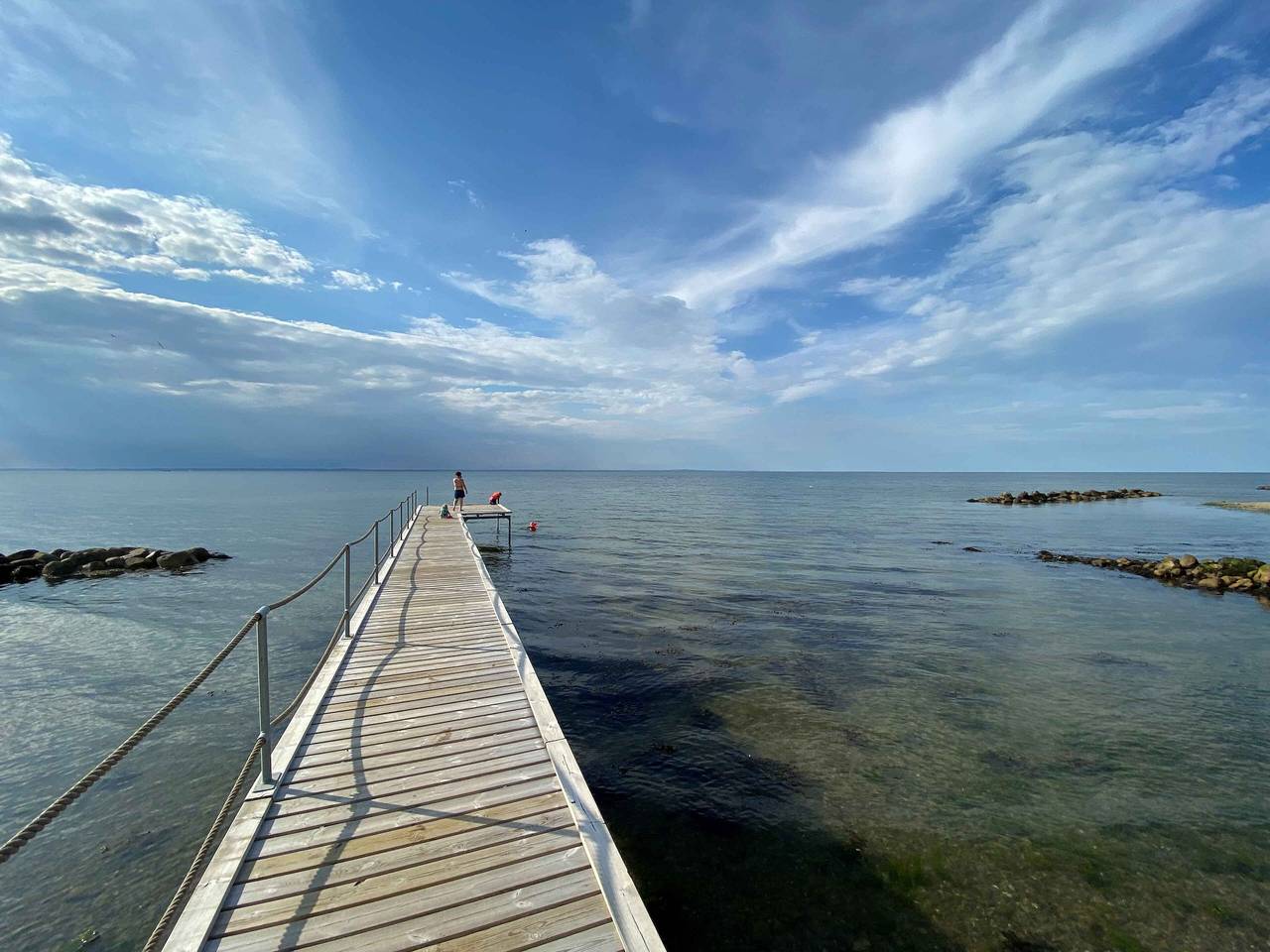 Wunderschöne Sonnenuntergänge in Strandnähe in Kleiner Belt
