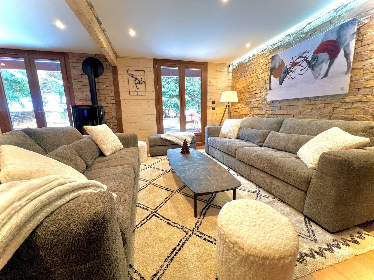 Chalet 'Valentine' mit Bergblick, privater Terrasse und Wi-Fi in Mont-de-Lans, Les Deux Alpes