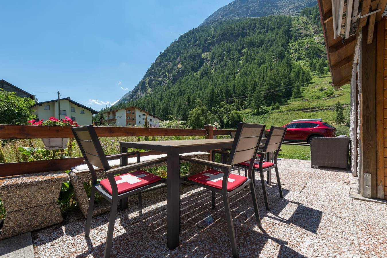 Ganze Ferienwohnung, 5-Bettwohnung Nr. 5 in Saas-Almagell, Walliser Alpen