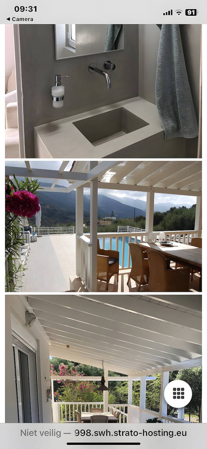 Villa 'Angela' mit Bergblick, Wlan und Klimaanlage in Milatos, Kreta Norden