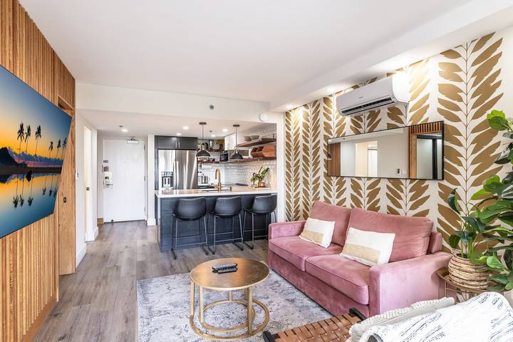 Gîte pour 3 personnes, avec balcon ainsi que piscine et jardin, adapté aux familles dans Hawai - 2