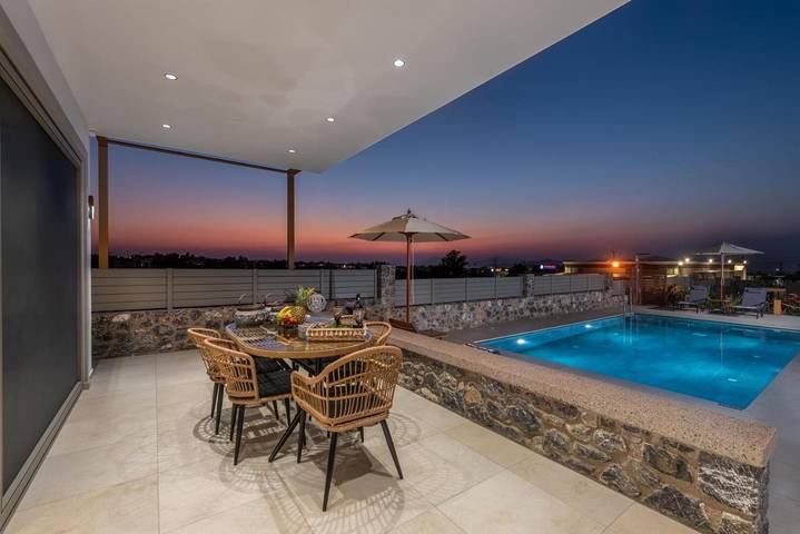 Villa für 4 Personen, mit Ausblick und Pool sowie Garten auf Kos - 2