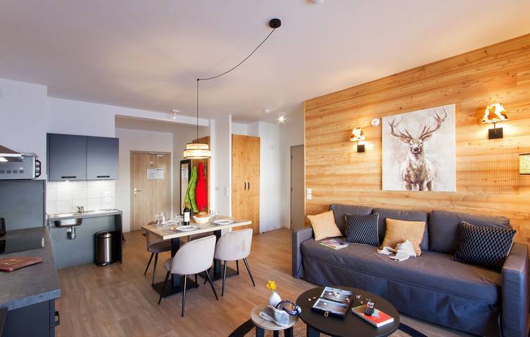 Location de vacances pour 4 personnes, avec balcon et sauna à Orcières