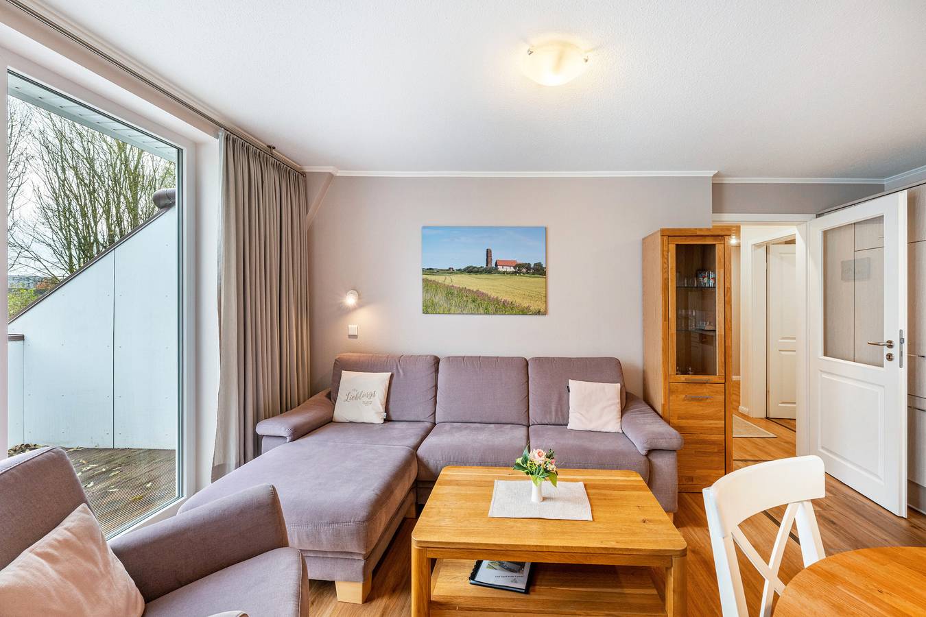 Ganze Wohnung, Ferienwohnung 'Ferienhof Paulsen - Kiebitz' mit Balkon und Wlan in Tammensiel, Pellworm