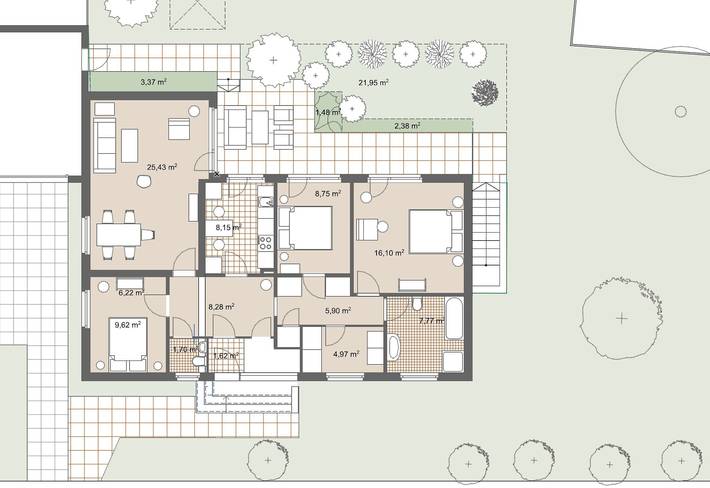 Ferienhaus für 6 Personen, mit Garten im Weserbergland - 2