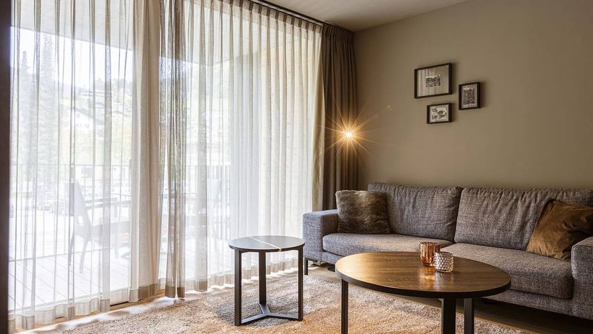 Ferienwohnung für 2 Personen, mit Sauna und Pool sowie Terrasse in Schruns-Tschagguns