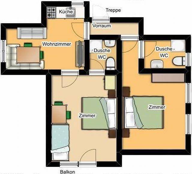 Ferienwohnung für 6 Personen, mit Balkon und Terrasse sowie Garten im Stubaital - 4