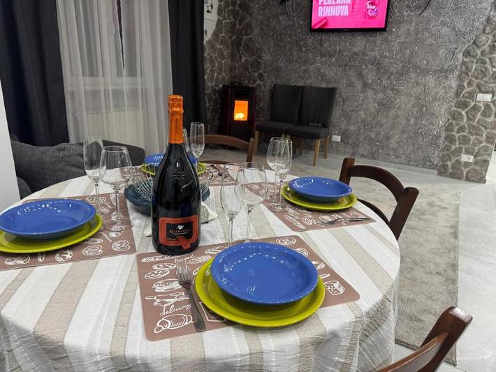 Ferienwohnung für 4 Personen, mit Balkon und Terrasse sowie Garten