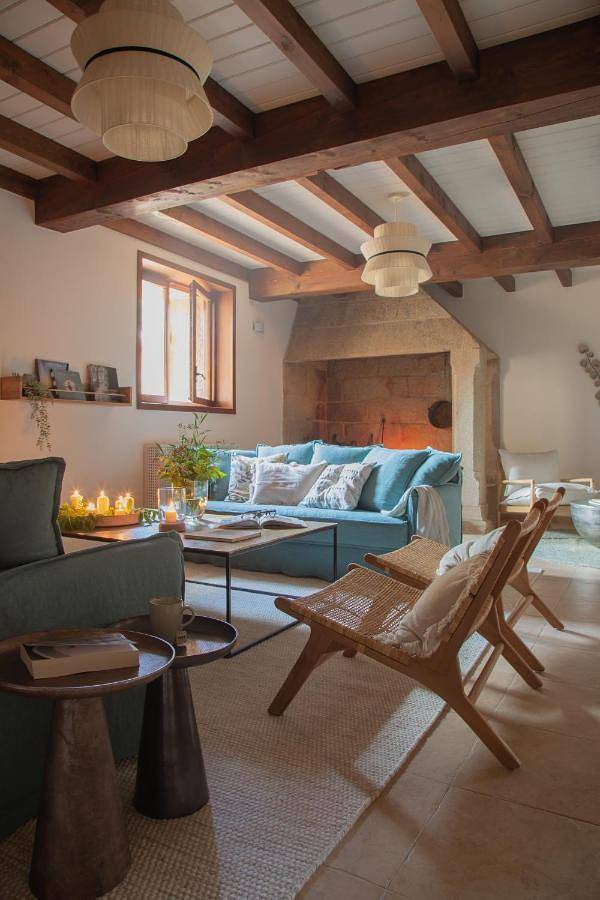 Casa rural para 22 personas, con Balcón además de Piscina y Vistas en Dodro - 4