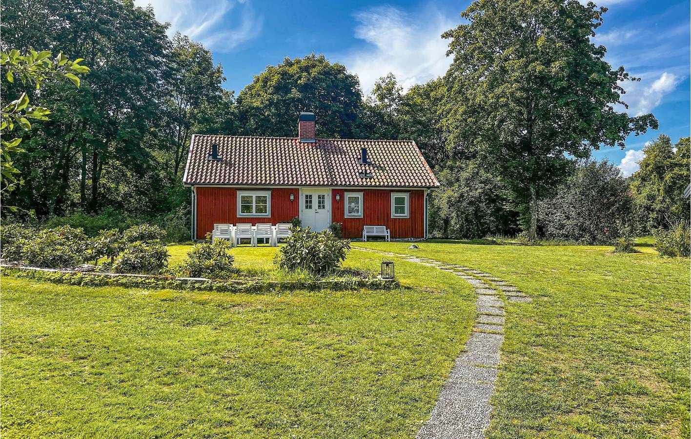 Ferienhaus für 7 Personen mit Garten in Kronoberg