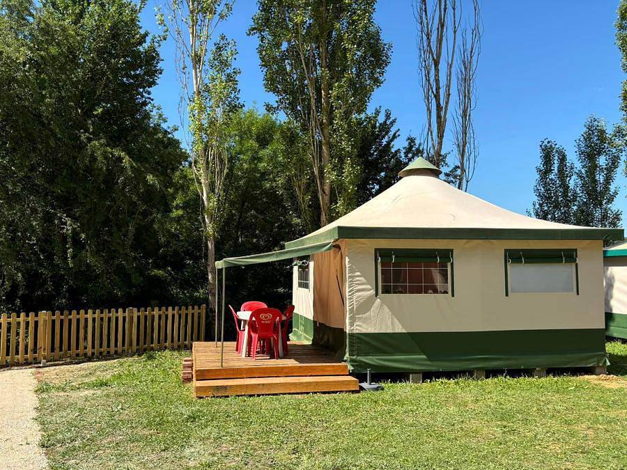 Camping le Bourdieu - Zelt 4 personen - Möbliertes Zelt Cyrius 4 Personen in Durfort, Ariège