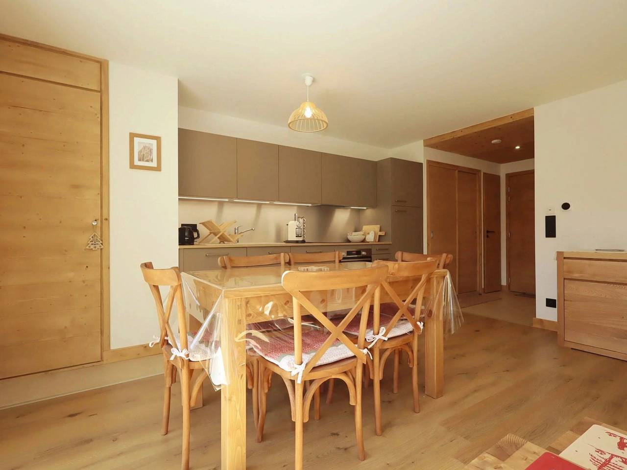 Appartement entier, Appartement 3P 6 pers Les Houches, vue Mont-Blanc, terrasse in Les Houches, Massif du Mont-Blanc