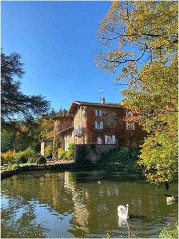 Casa vacanza per 3 persone, con giardino e panorama nonché balcone e vista lago in Rodano