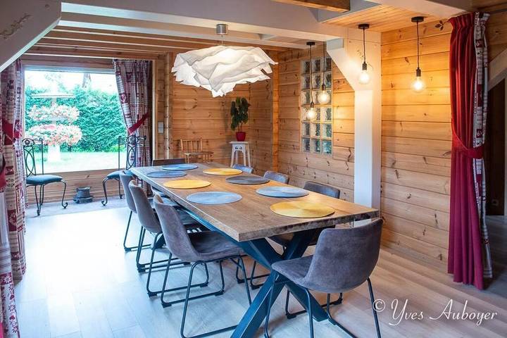 Gîte pour 8 personnes, avec vue ainsi que sauna et jardin à Le Ménil - 4