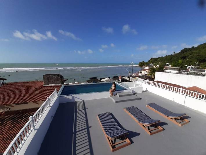 Casas e apartamentos de temporada para 14 pessoas, com vista e piscina e ainda terraço em Tibau do Sul