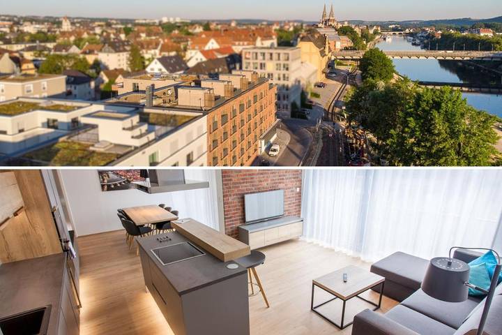 Apartmenthotel for 2 people, with Balcony and Terrace as well as Yard in Regensburg