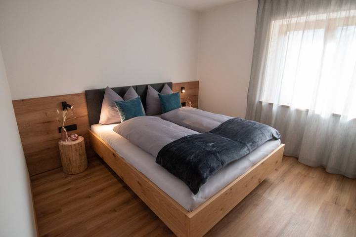 Ganze Wohnung, Kerschbama Farm Apartment Peppe mit Bergblick, Gemeinschaftsgarten und Wlan in Niederolang, Olang