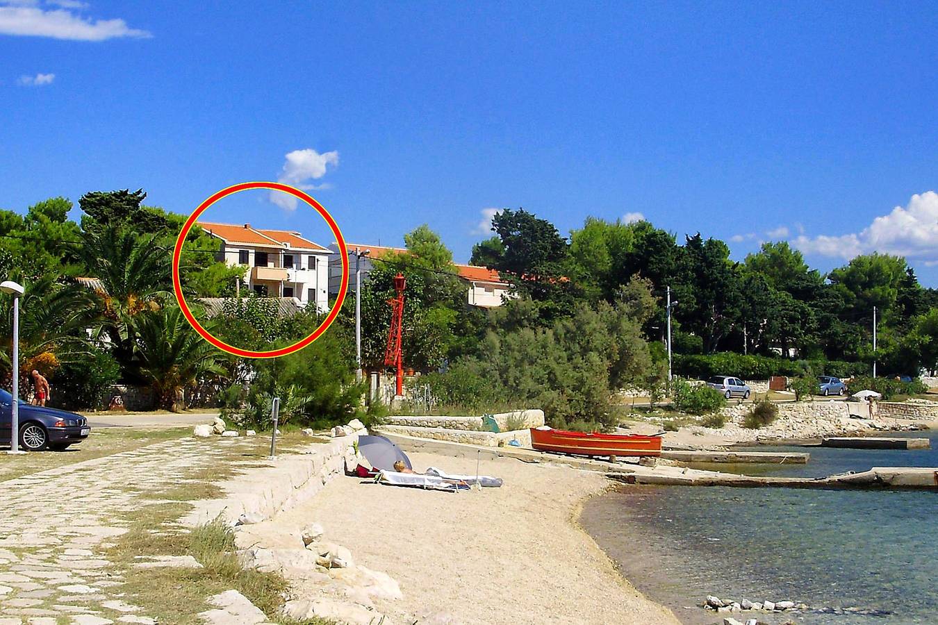 Ganze Wohnung, 1-Zimmer-Ferienwohnung mit Terrasse und Meerblick Kosljun, Pag A-3321-b in Pag Stadt, Pag