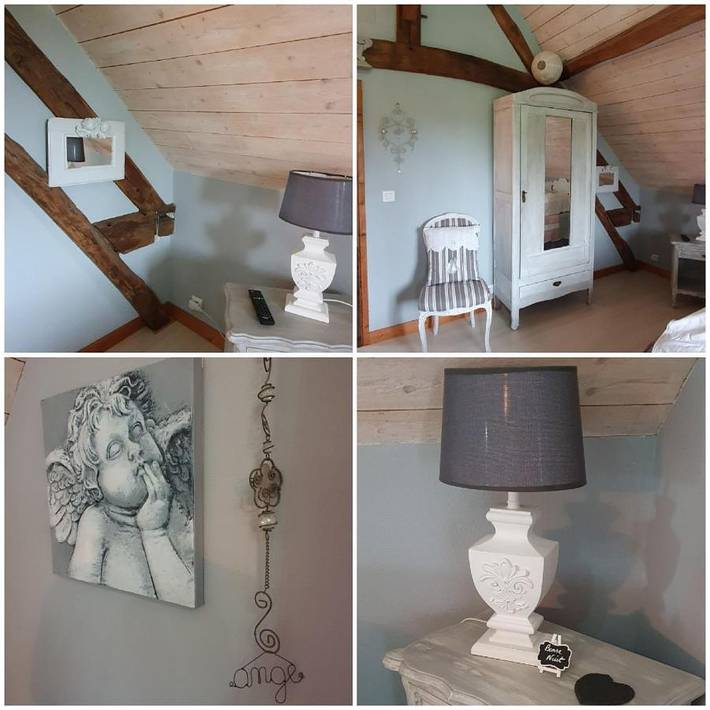 Chambre d’hôte pour 4 personnes, avec Terrasse ainsi que Jardin et Vue