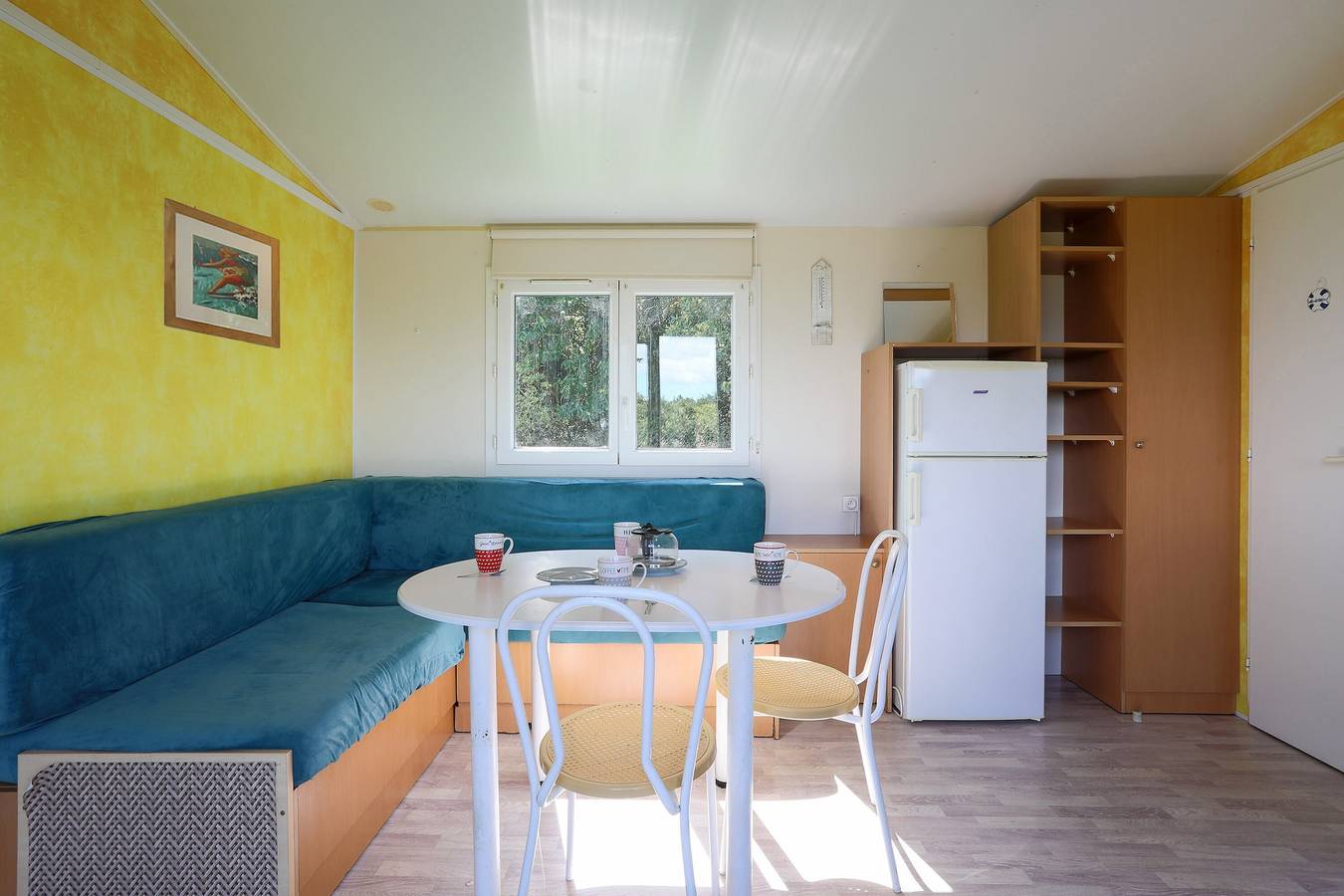 Mobil Home 'Entre Terre Et Mer' con terraza privada y jardín privado in Coatascorn, Región de Lannion