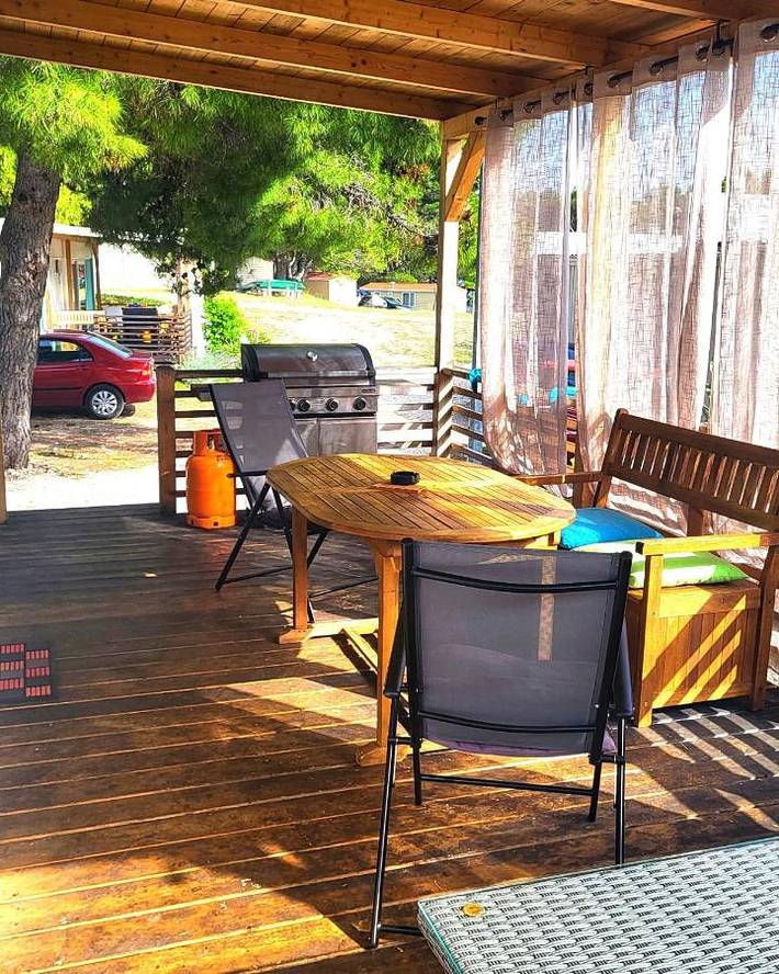 Camping für 4 Personen, mit Ausblick und Garten an der Makarska Riviera