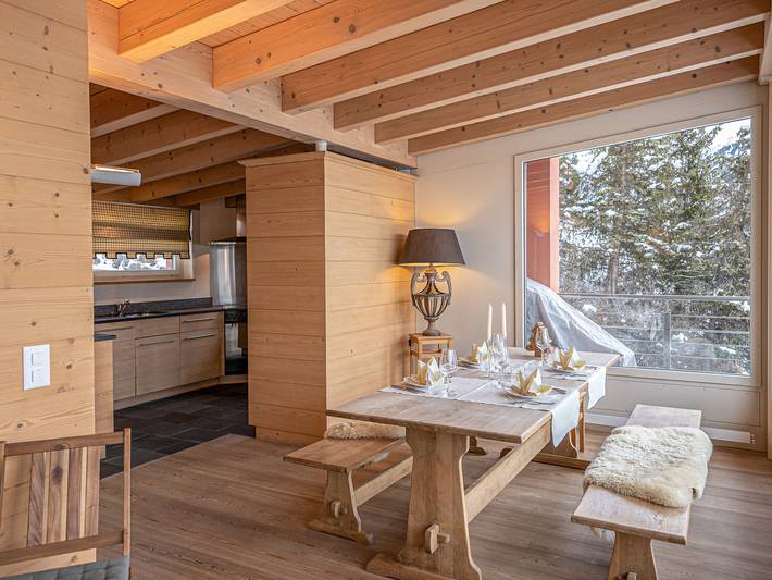 Ferienwohnung für 4 Personen, mit Terrasse in Samedan - 3