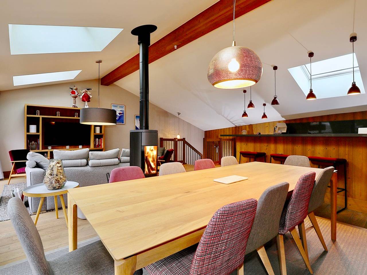 Dorfhaus im Herzen von Praz mit Sauna und Garage in Le Praz, Saint-Bon-Tarentaise