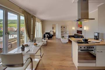 Ferienwohnung für 3 Personen, mit Sauna und Garten sowie Terrasse, mit Haustier in Leimen