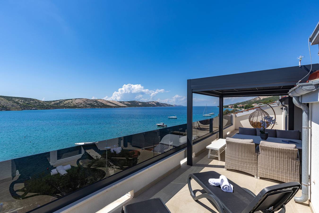 Ganze Wohnung, Family Resort Santa Maria Ii Penthouse in Stara Novalja, Pag