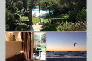 Ferienwohnung für 4 Personen, mit Garten und Balkon sowie Pool in Giens