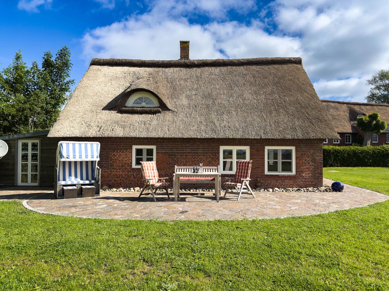 Reetdachhaus Haubarg-Kieker in Simonsberg, Halbinsel Eiderstedt