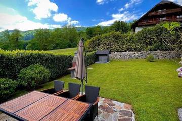 Ferienwohnung für 6 Personen, mit Garten und Balkon in Unterach am Attersee