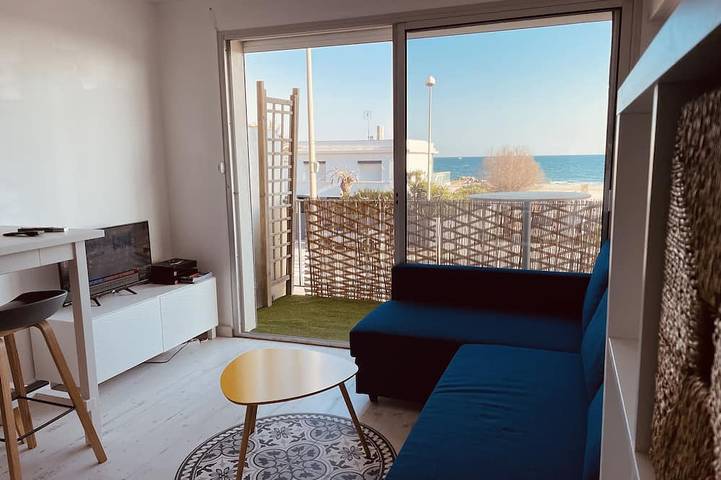 Ganze Wohnung, Apartment mit Meerblick und Balkon in Palavas-les-Flots, Mittelmeerküste (Frankreich)