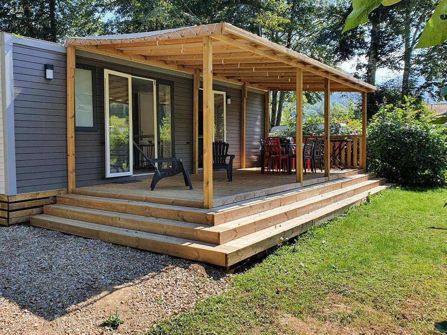 Camping Le Haut Salat - Mobilhome 6 personas - Salat in Seix, Parque Natural Regional de los Pirineos de Ariège