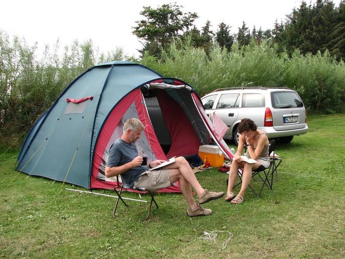Camping für 6 Personen, mit Terrasse und Whirlpool sowie Kinderpool und Pool in Dänemark