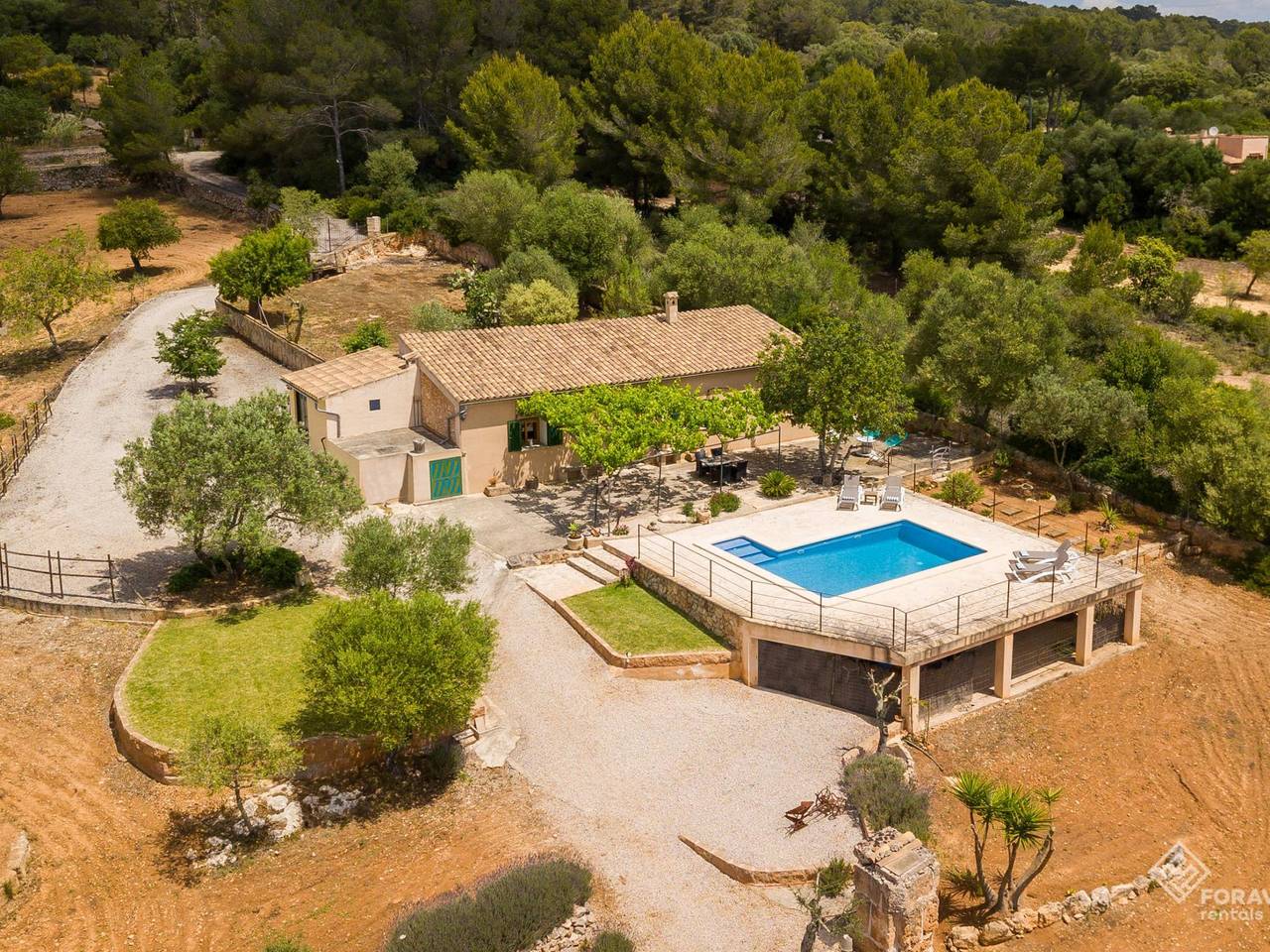Son Fornes - Beautiful villa with pool and garden in Algaida in Algaida, Majorca Center