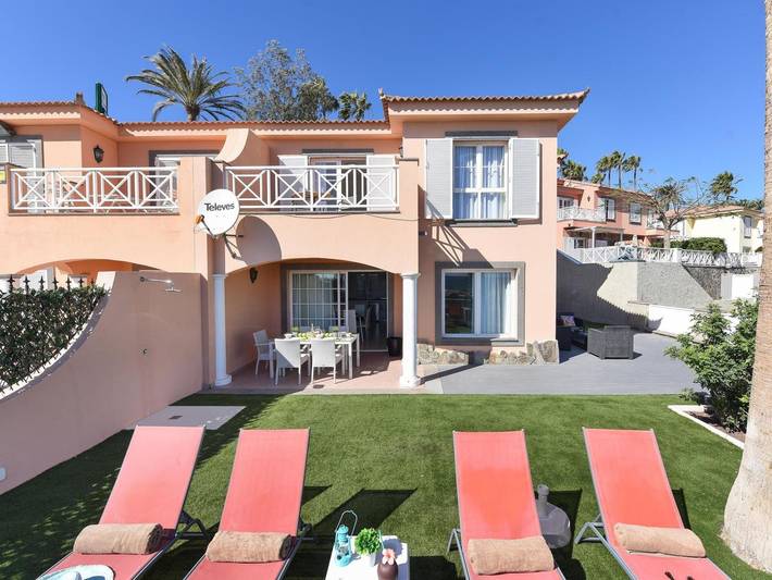 Ferienhaus mit Meerblick für 6 Personen, mit Garten und Balkon in Playa del Inglés