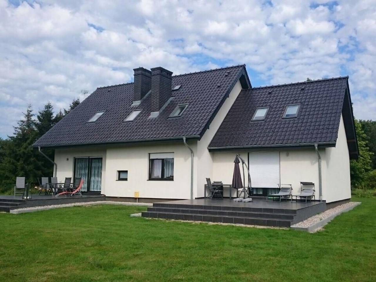 Ganze Wohnung, Wohnung in Naterki mit Terrasse, Garten und Grill in Powiat Olsztyński