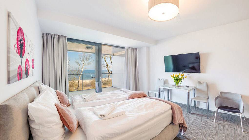 Ganze Ferienwohnung, Sun&Snow Seaside Apartments - Apartament 212 mit Meerblick in Kolberg, Polnische Ostsee