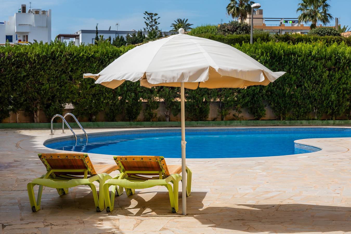 Casa de vacaciones 'Apto Con Terraza 203' con piscina compartida y aire acondicionado in Cala Millor, Son Servera