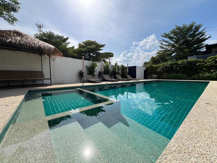 Ferienhaus für 3 Personen, mit Pool und Garten sowie Ausblick in Hua Hin