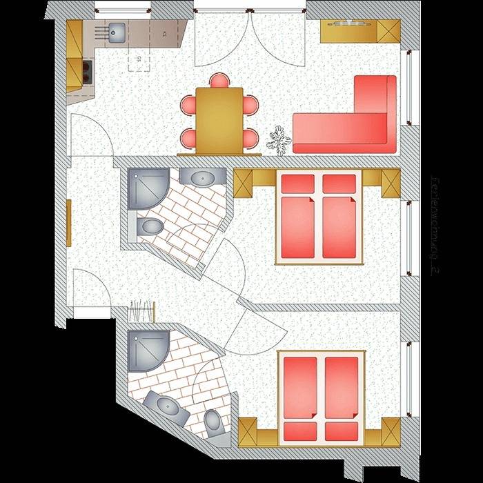 Ferienwohnung für 4 Personen, mit Balkon und Terrasse sowie Garten und Sauna in Neustift im Stubaital - 4