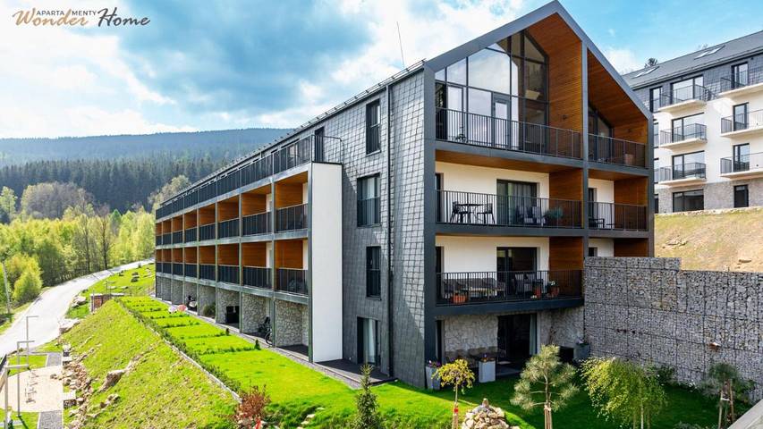 Apartament wakacyjny dla 4 osób, z balkon i sauna oraz widok, zwierzęta dozwolone w Świeradów-Zdrój