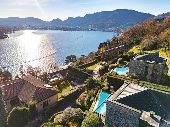 Villa für 11 Personen, mit Pool und Seeblick sowie Ausblick und Garten in Como - 2