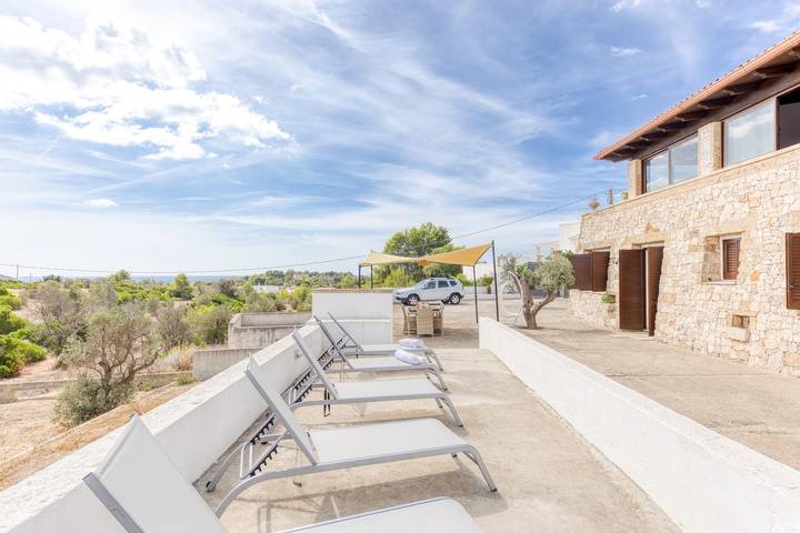 Villa 'L'attico' con vistas al mar, terraza privada y Wi-Fi in Leuca, Castrignano del Capo