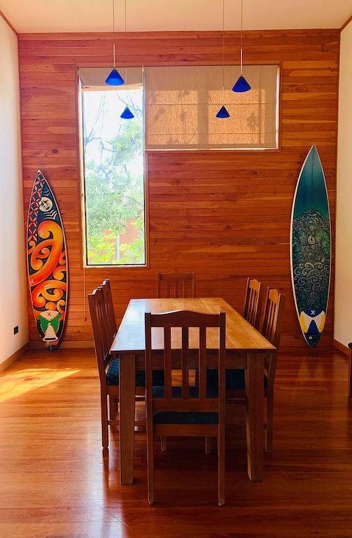 Holiday home for 10 people, with garden and balcony in Raglan